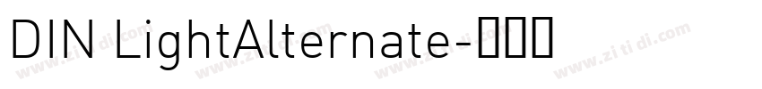 DIN LightAlternate字体转换 DIN LightAlternate字体转换